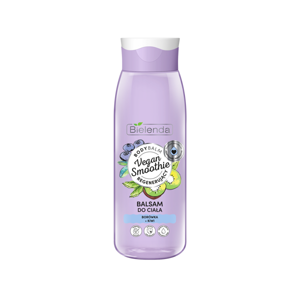 Bielenda Vegan Smoothie Balsam do ciała regenerujący Borówka i Kiwi 400ml