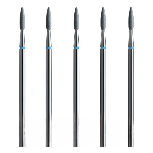 IQ Nails Long Flame Diamond Diamond Drill Bits For Cuticles 5 Pieces