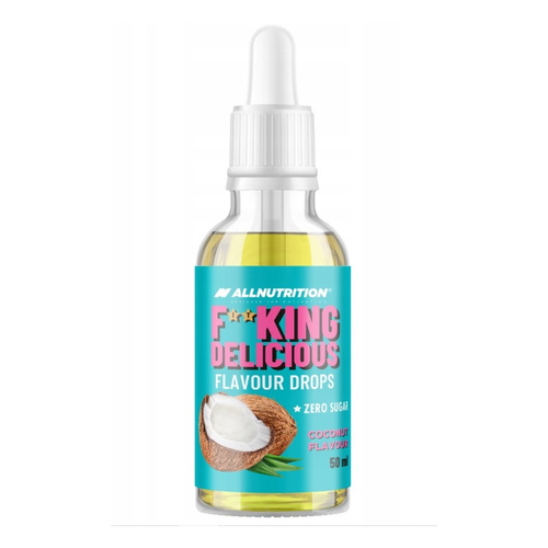 Allnutrition Fitking Delicious Flavour Drops Krople Smakowe Kokosowe Bez Cukru 50ml