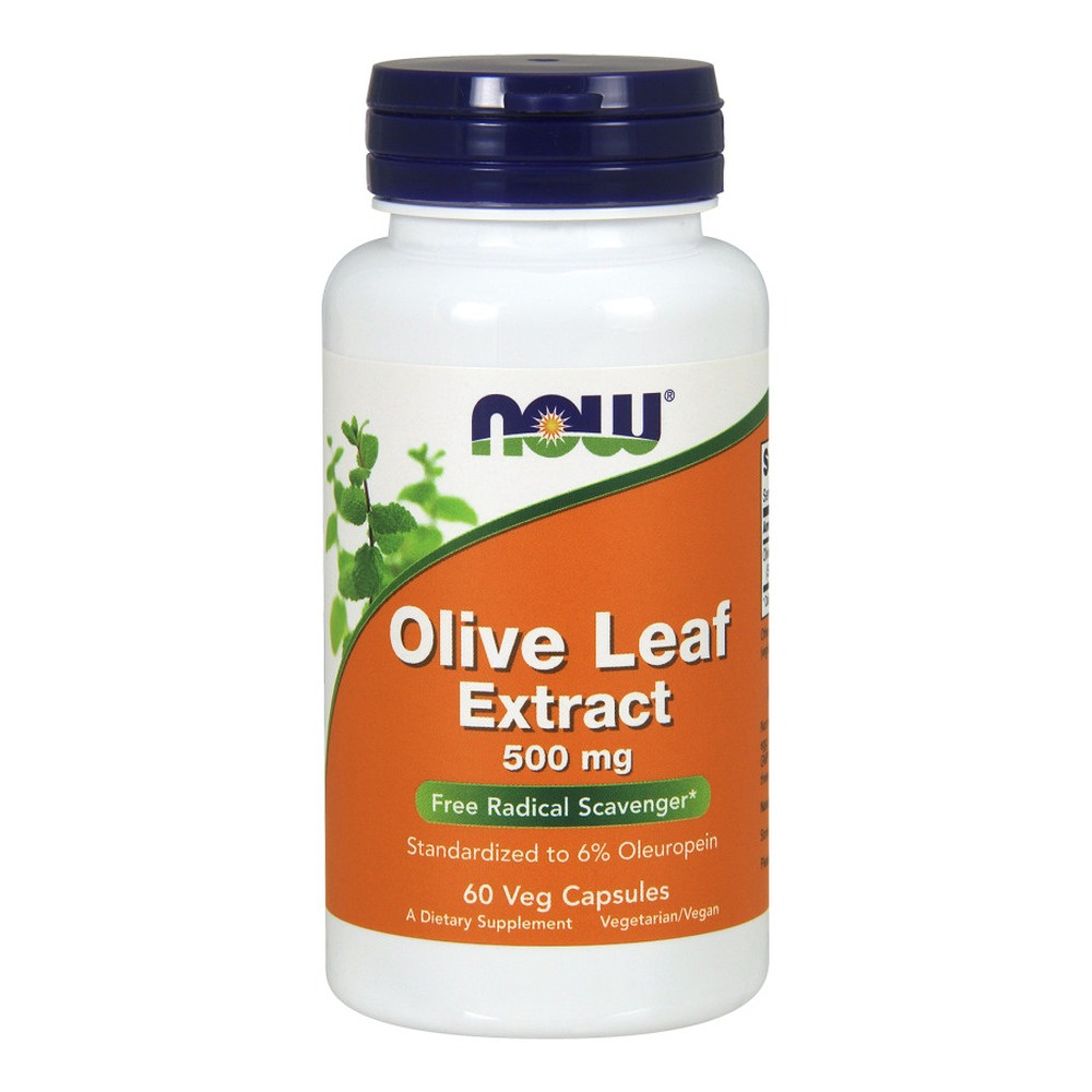 Now Foods Olive Leaf Extract 500mg Wspiera Układ Sercowo-Naczyniowy 60 Kapsułek
