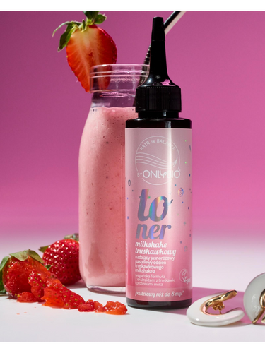 OnlyBio Hair in Balance Toner do Włosów Truskawkowy Milkshake 100ml