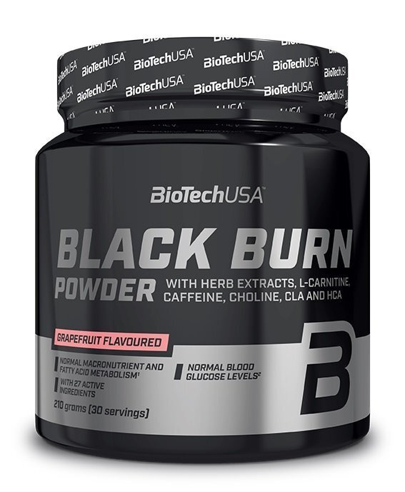 BioTechUSA Black Burn Powder Passion Fruit Thermogenic Formula for Weight Management 210g