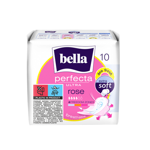 Bella Perfecta Ultra Rose Extra Soft Podpaski Higieniczne 10 Sztuk
