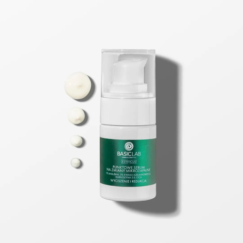 BasicLab Dermocosmetics Serum Punktowe na Zmiany Mikrozapalne dla Skóry Problematycznej 15ml