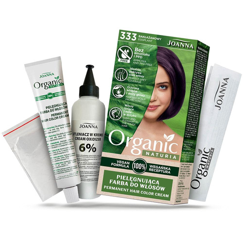 Joanna Organic Vegan Farba Nr 333 Bakłażan 1 Sztuka