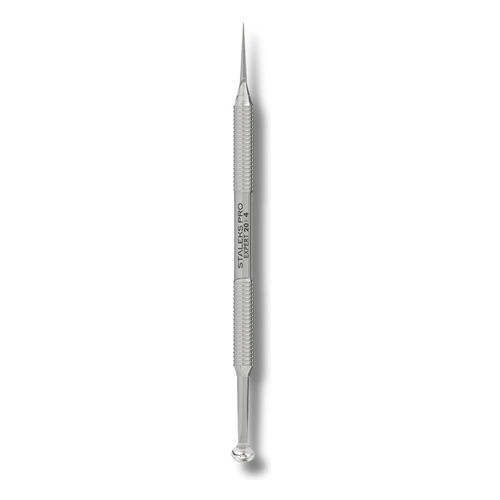 Staleks Pro Expert 20 Type 4 Double Ended Skin Cleansing Tool Uno Spoon And Vidal Needle Straight 1pc