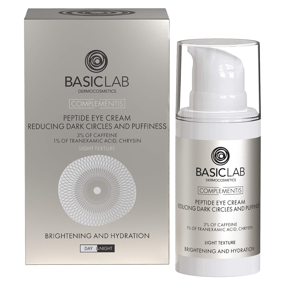 BasicLab Peptide Eye Cream Brightening & Depuffing 15ml