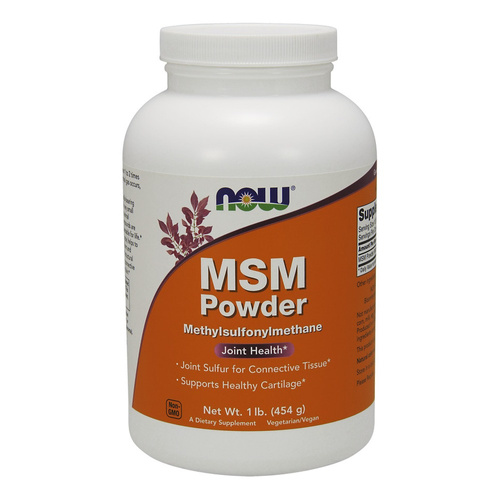 NOW Foods MSM Powder Naturalne Wsparcie dla Stawów Skóry i Włosów 454g