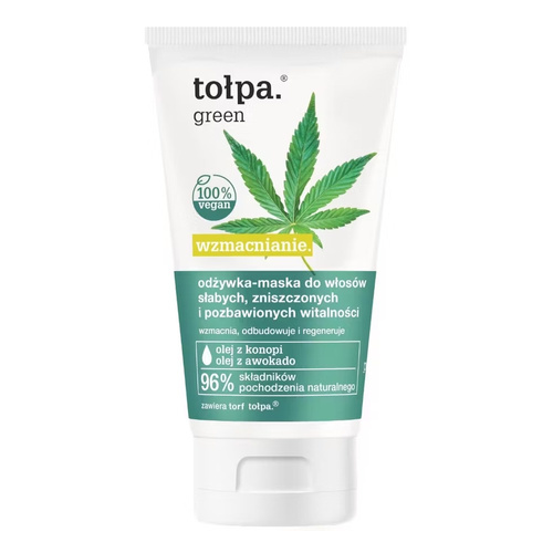 Tołpa green, wzmacnianie. odżywka-maska do włosów słabych, zniszczonych i pozbawionych witalności, 150ml