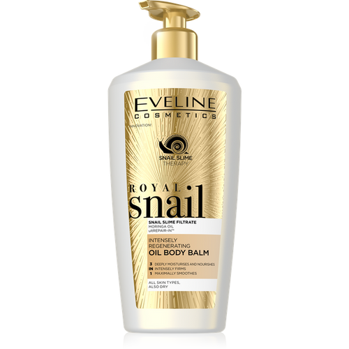 Eveline Royal Snail 3w1 Intensywnie Regenerujący Olejkowy Balsam do Ciała 350ml