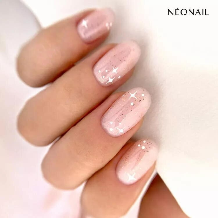 NeoNail UV/LED Soak Off Top Glow Rose Gold Flakes 7.2ml