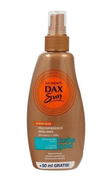 Dax Sun Przyspieszacz opalania do twarzy i ciała Turbo Gold - spray, 200ml