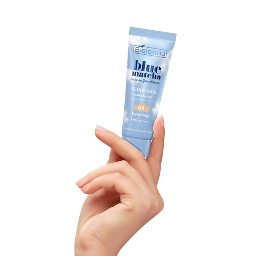 Bielenda Blue Matcha Nawilżający Fluid-Mus 03 Sunny Beige 30g