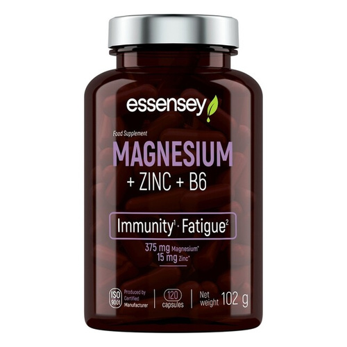 Essensey Magnesium + Zinc + B6 Capsules 120 caps