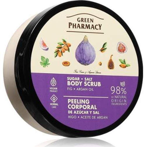 Green Pharmacy Cukrowo-Solny Peeling do Ciała Figa i Olej Arganowy 200ml