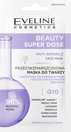 Eveline Beauty Super Dose Przeciwzmarszczkowa Maska do Twarzy Q10 8ml