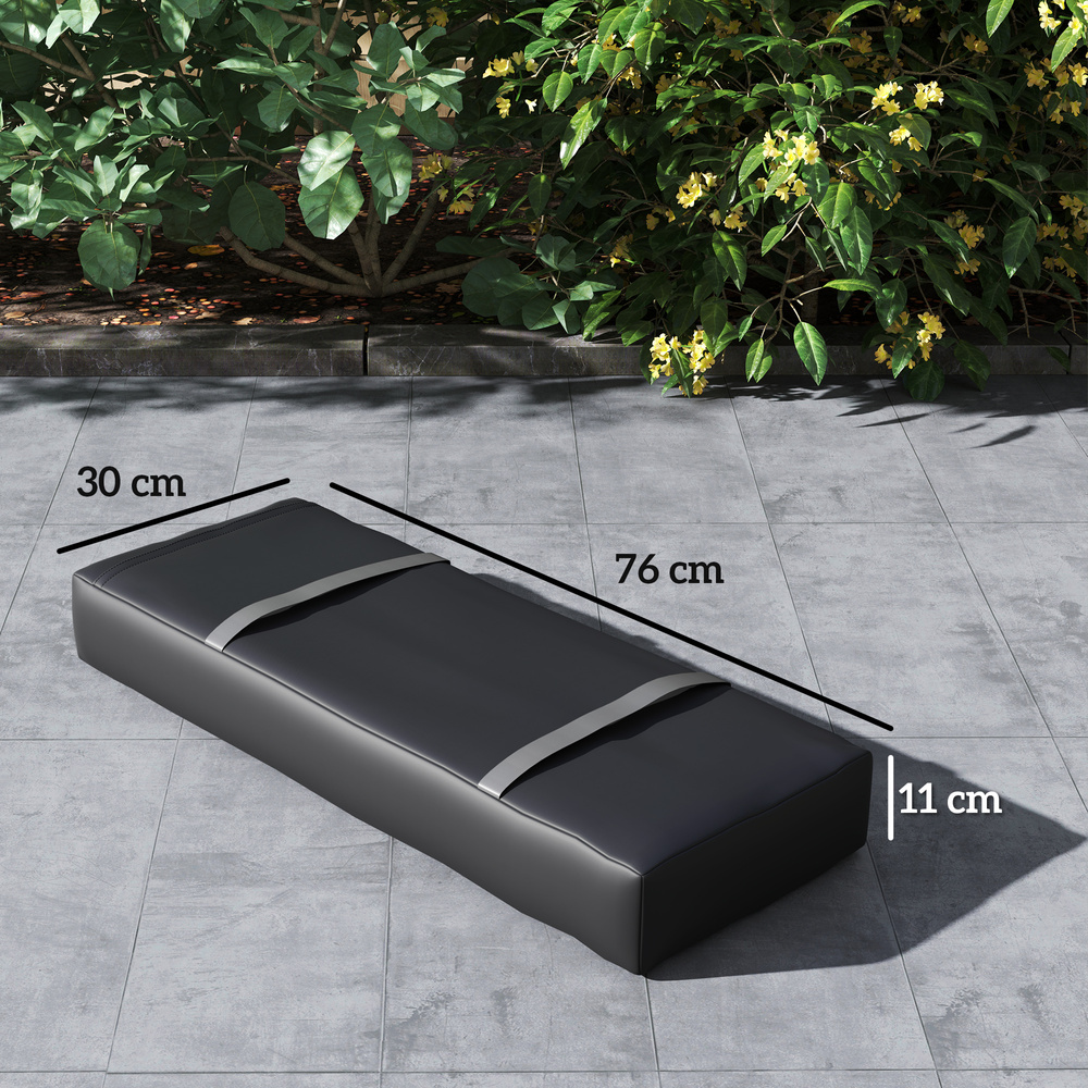 Outsunny Parasol Weights Set of 4, Parasol Base Weights Bags, 25kg Fillable Sandbag Weights with Handles, Cantilever Umbrella Base Weights, Black