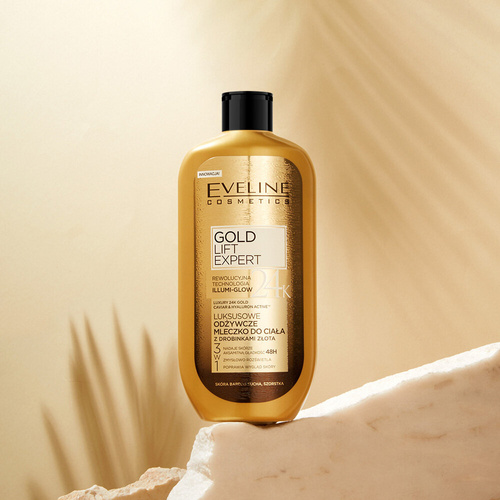 Eveline Gold Lift Expert 24K 3in1 Luxurious Nourishing Body Milk 350ml