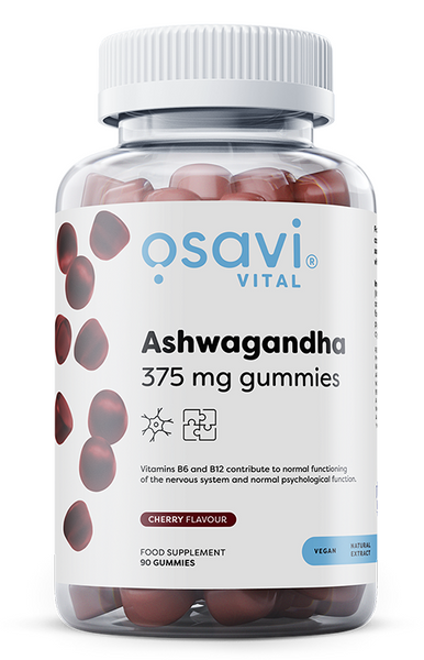 Osavi Ashwagandha 375mg Gummies for Stress Relief and Wellbeing 90 Gummies