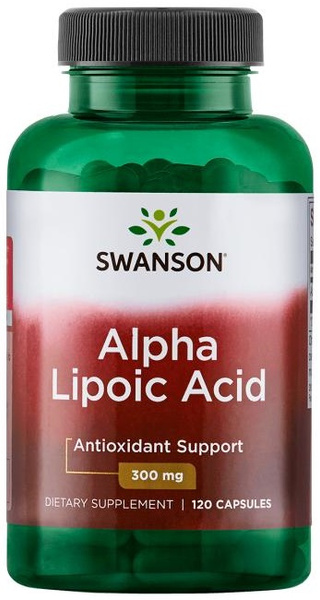 Swanson Alpha Lipoic Acid 300mg Kwas Alfa Liponowy 120 Kapsułek