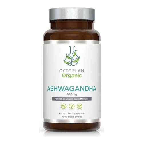 Cytoplan Organic Ashwagandha For Stress Relief and Relaxation 60 Vcaps
