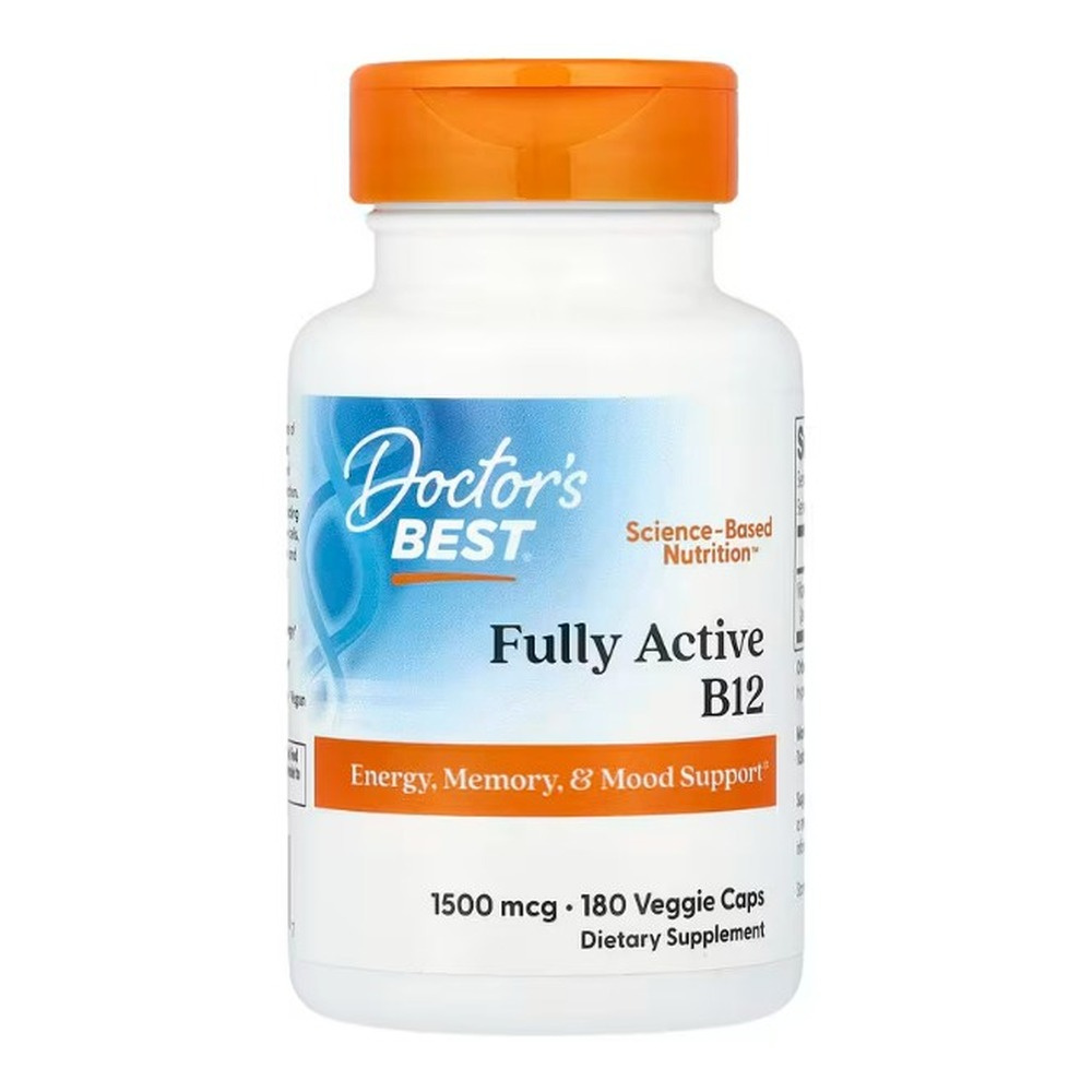 Doctor's Best Fully Active B12, 1500mcg Kapsułki 180 kapsułek