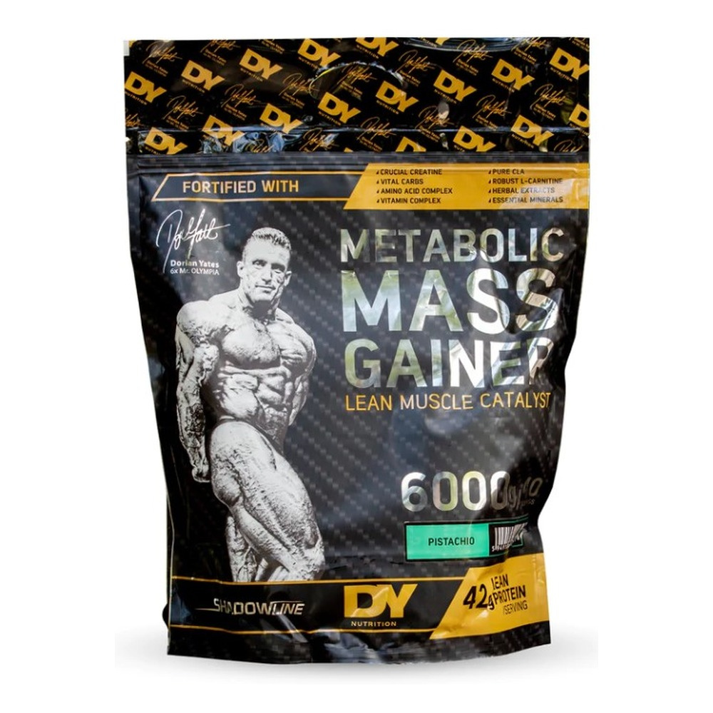 Dorian Yates Metabolic Mass Gainer Pistachio for Strength Training Athletes 6000g
