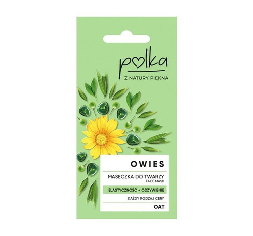 POLKA maseczka do twarzy, owies, elastyczność + odżywienie, 8ml