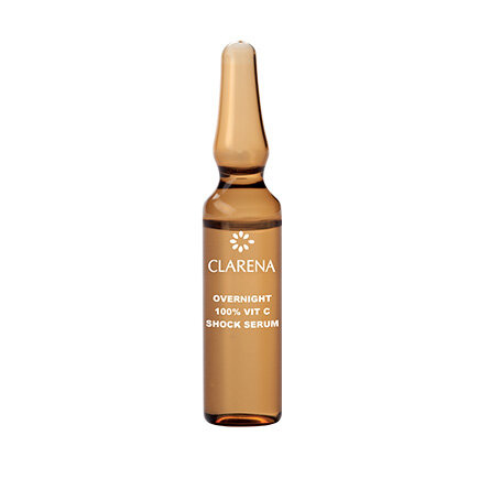 Clarena Power Pure Vit C Line Terapia Szokowa Serum z 100% Witaminą C na Noc 10 x 3ml