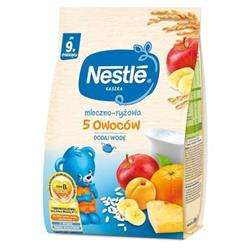 Nestle Kaszka Mleczno-Ryżowa o Smaku 5 Owoców dla Niemowląt po 9 Miesiącu 230g Best Before 30.11.26