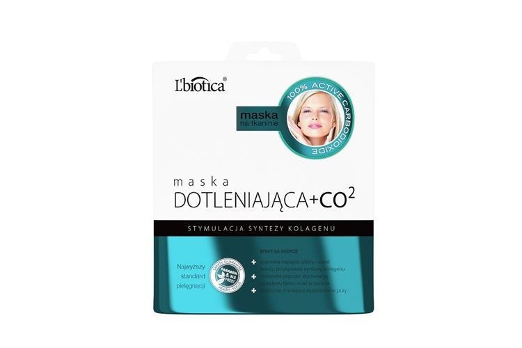 L'BIOTICA MASKA Dotleniająca + Co2 W Postaci Nasączonej Tkaniny
