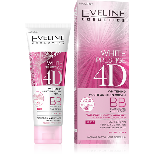 Eveline White Prestige 4D Whitening Multifunctional BB Cream 50ml