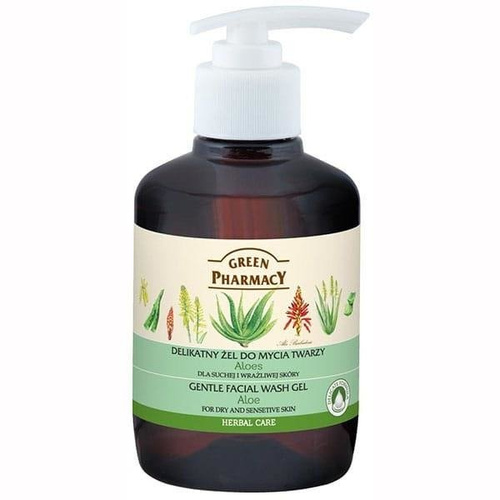 GREEN PHARMACY ŻEL do mycia twarzy Aloes 270ml