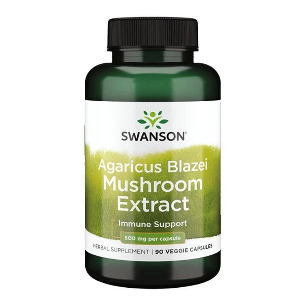 Swanson Agaricus Blazei Mushroom Extract 500mg Wspiera Odporność 90 Kapsułek