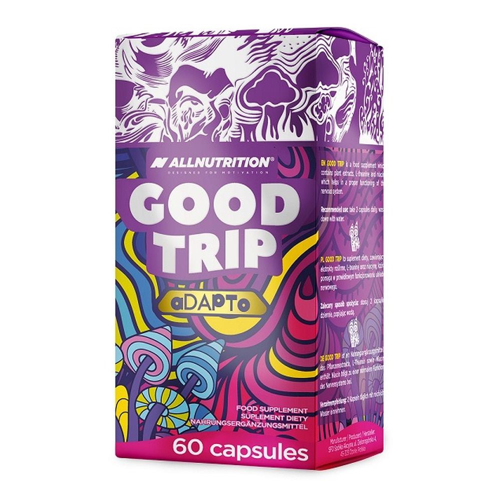 AllNutrition Suplement Diety Good Trip Adapto z Ekstraktami Roślinnymi 60 Kapsułek
