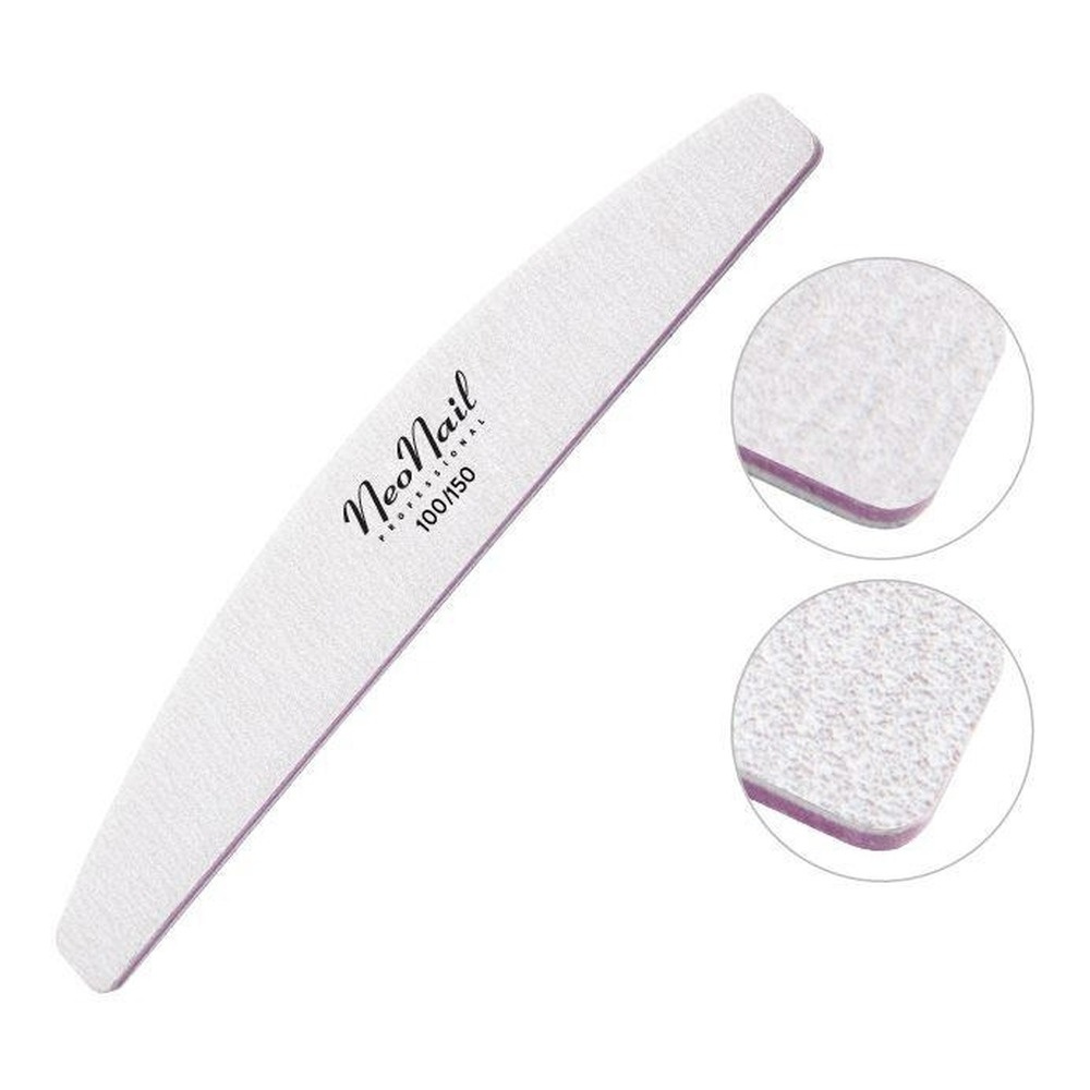 NeoNail Nail File Zebra Boat File 100/150 1 Piece