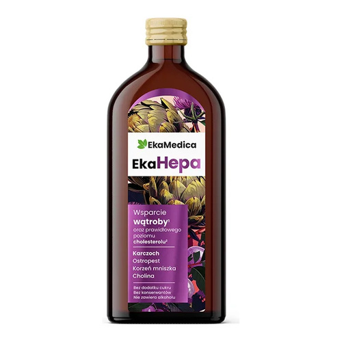 Ekamedica EkaHepa Liquid Supplement with Milk Thistle, Dandelion, Artichoke & Choline 500ml