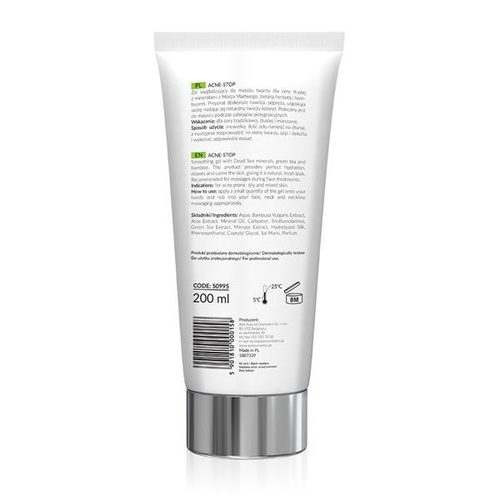 Apis Professional Acne Stop Face Massage Gel with Minerals Tea and Bamboo 200ml