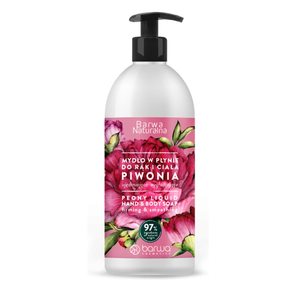 Barwa Natural Firming and Smoothing Liquid Soap Peony 500ml