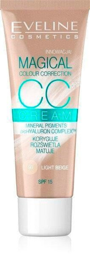 Eveline CC Cream Magical Color Correction Multifunctional Foundation SPF15 No. Light Beige 30ml