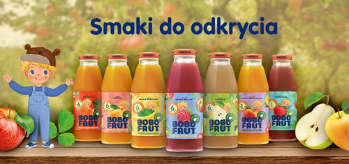 Bobo Frut Fruit Nectar Apple Apricot for Babies after 6 Months of Life 300ml Best Before 30.09.26