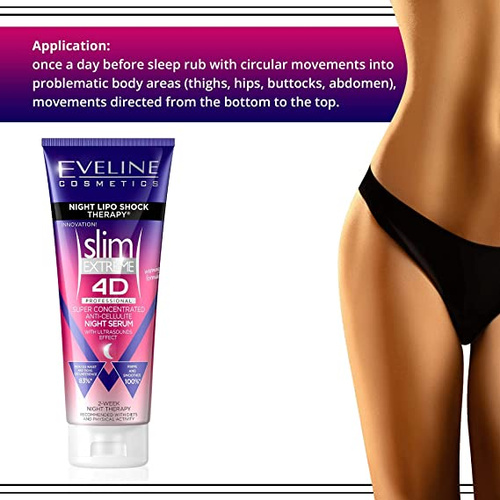 Eveline Slim Extreme 4D Super-skoncentrowane Serum Nocne Antycellulitowe 250ml
