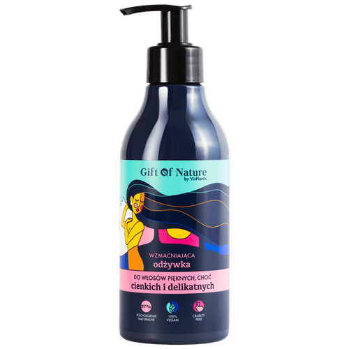 Gift of Nature Wzmacniająca Odżywka do Włosów Cienkich i Delikatnych Czarnuszka 300ml