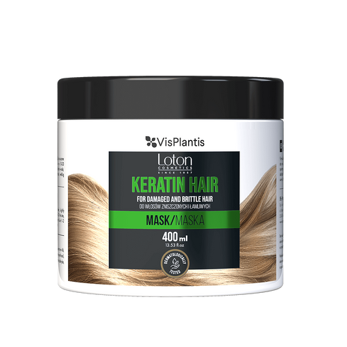 Vis Plantis Loton Keratin Strengthening Mask for Damaged and Brittle Hair 400ml