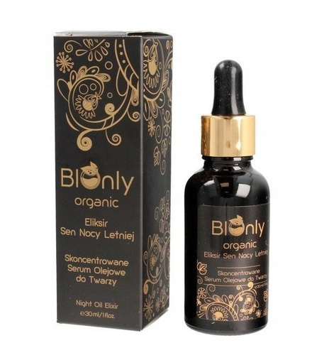 BIONLY Organic, Midsummer Night's Dream Elixir Concentrated Oil Face Serum, 30ml