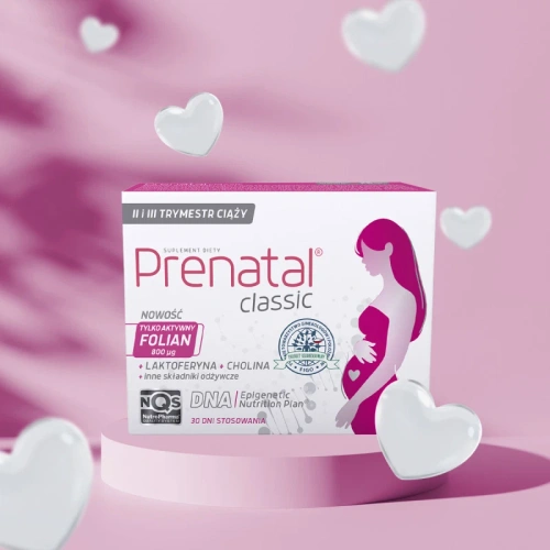 Prenatal Classic Laktoferyna dla Kobiet w Ciąży 90 Tabletek