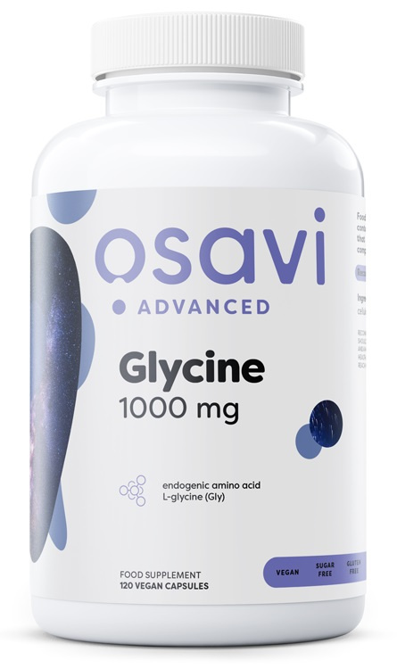 Osavi Glycine 1000mg for Sleep and Collagen Synthesis 120 Vegan Capsules