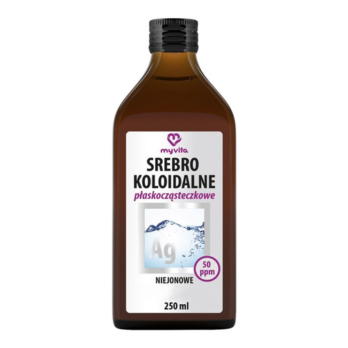 MyVita Srebro koloidalne płaskocząsteczkowe niejonowe 50ppm 250ml