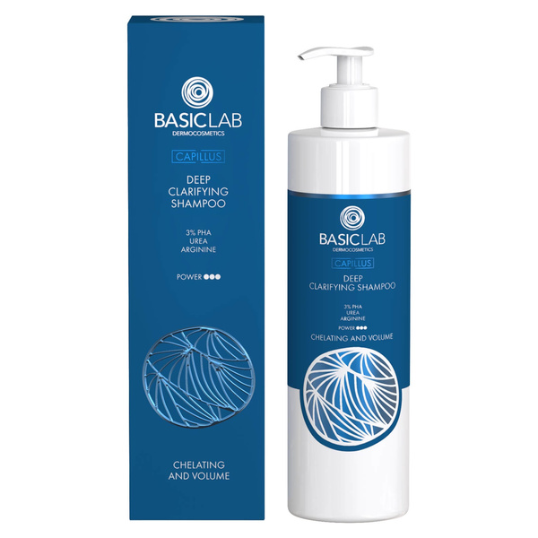 BasicLab Capillus Głęboko Oczyszczający Szampon do Tłustej Skóry Głowy 300ml