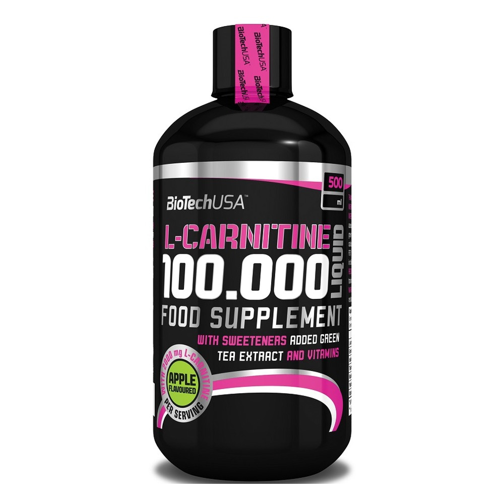 BioTechUSA L-Carnitine 100.000 Płynna L-karnityna, Jabłko 500ml